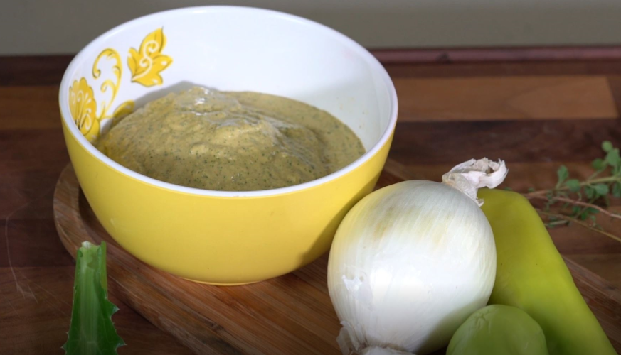 Receta del día sofrito criollo Sal.pr